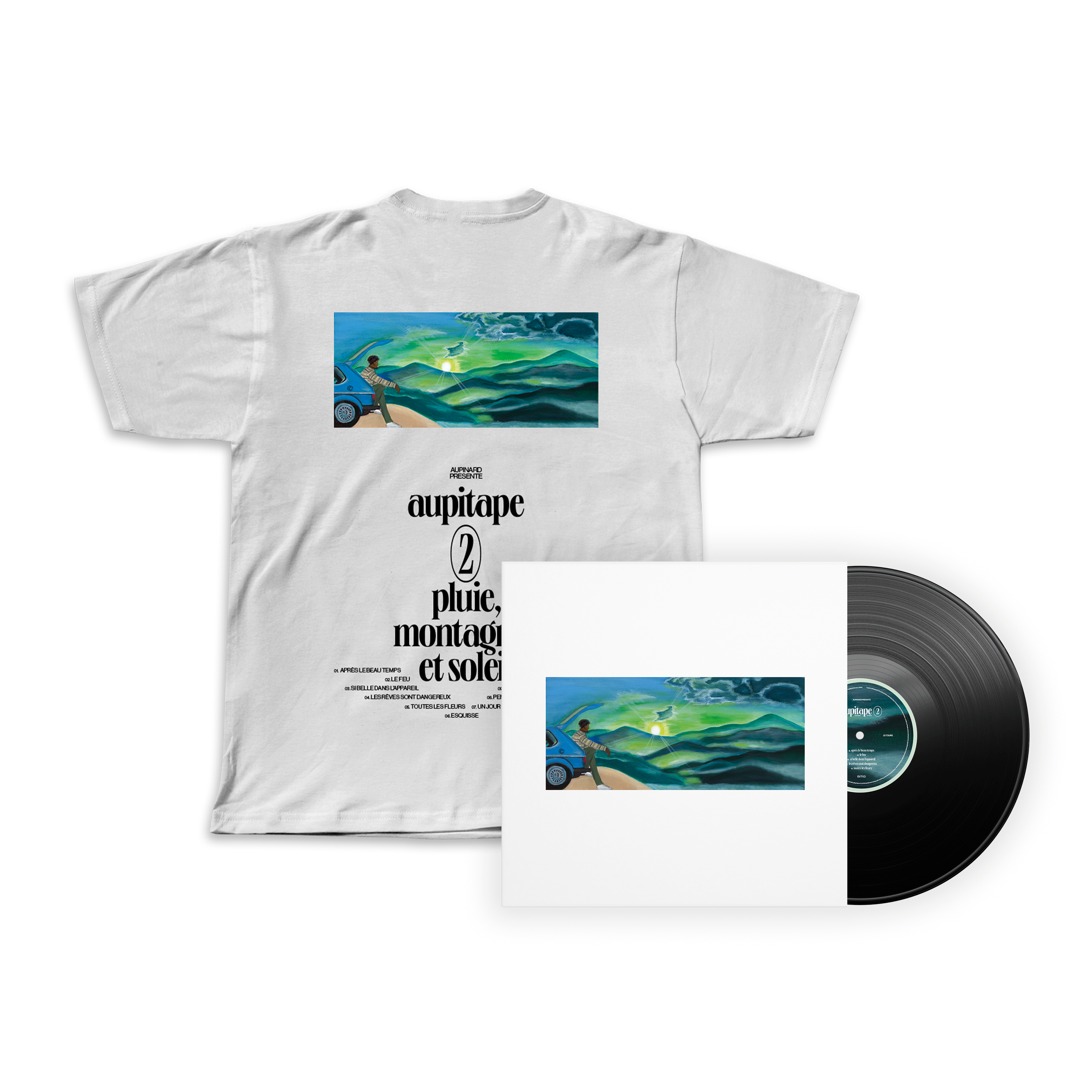 précomande vinyle collector + t-shirt “aupitape 2 : pluie, montagnes et soleil” - édition limitée