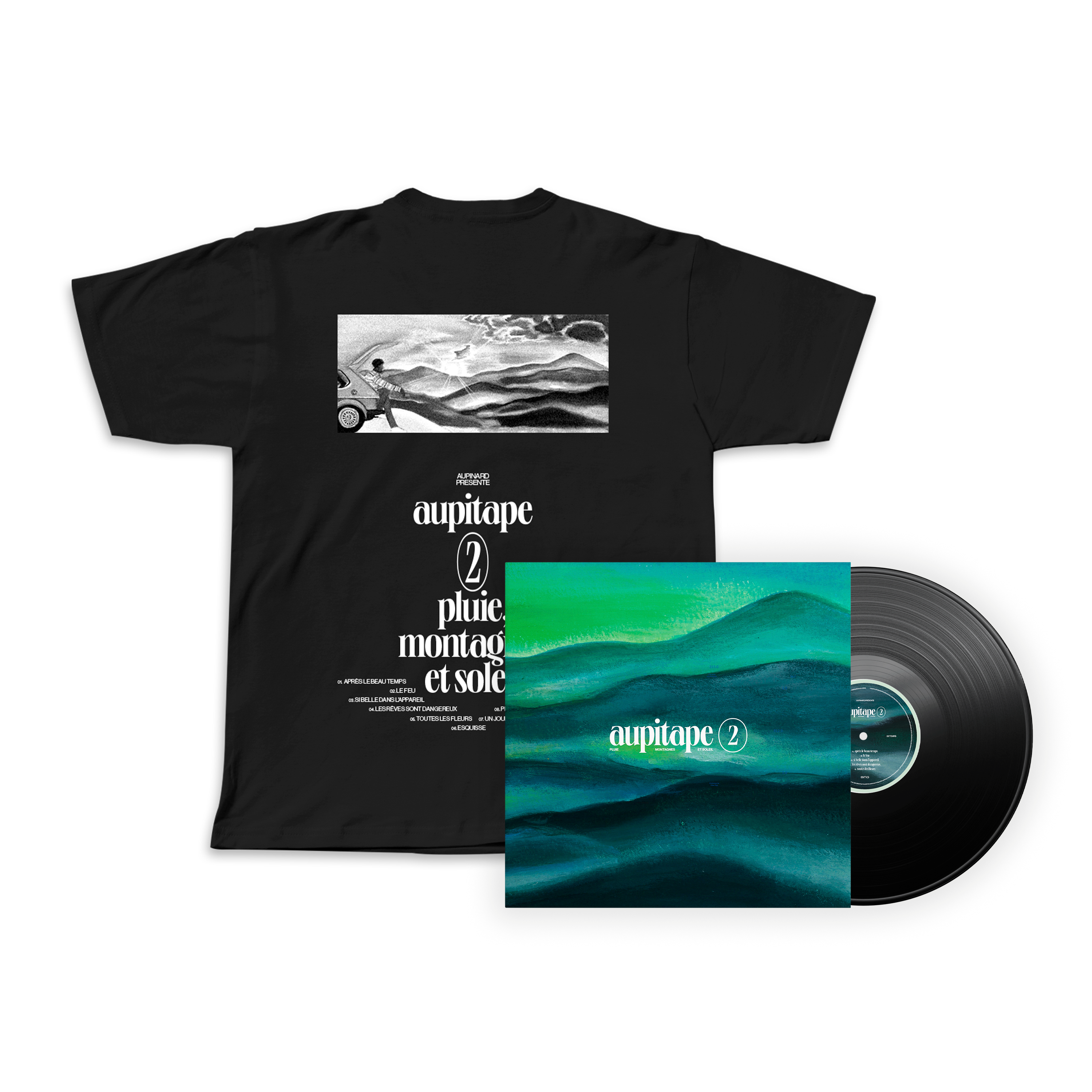 précomande vinyle collector + t-shirt “aupitape 2 : pluie, montagnes et soleil” - édition limitée